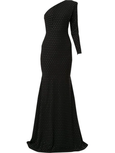 Alex Perry Cantrice Gown In Black