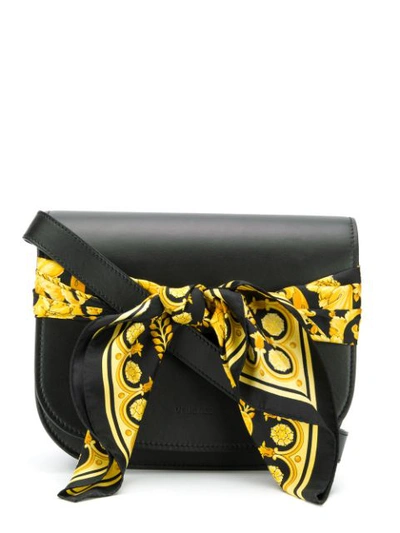 Versace Sash Shoulder Bag In Black