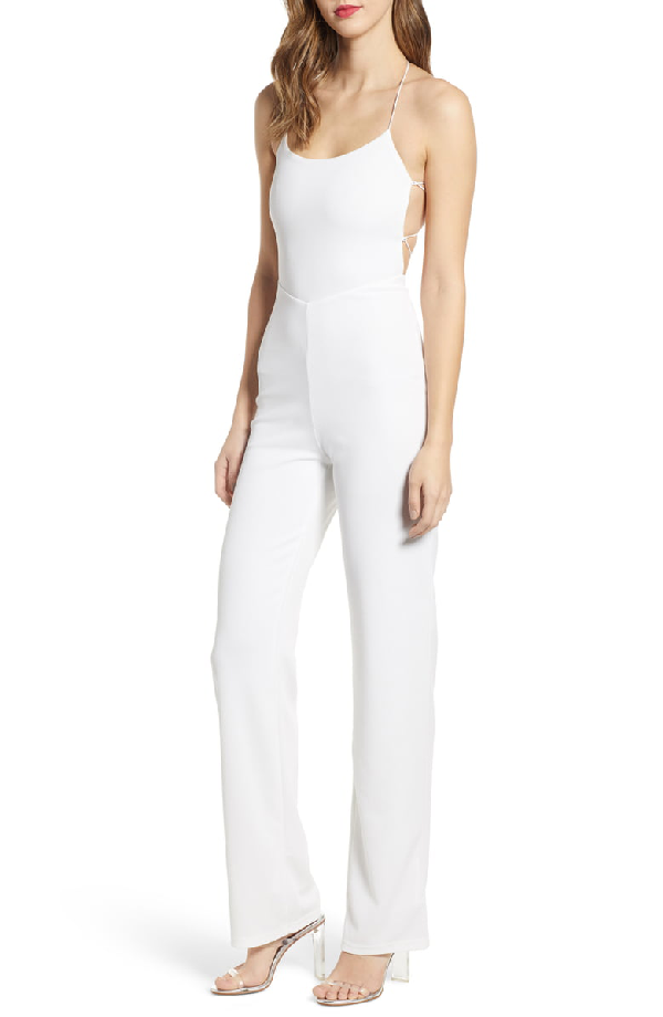 tiger mist white jumpsuit