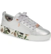 Ted Baker Roully Sneaker In Silver Illusion Leather