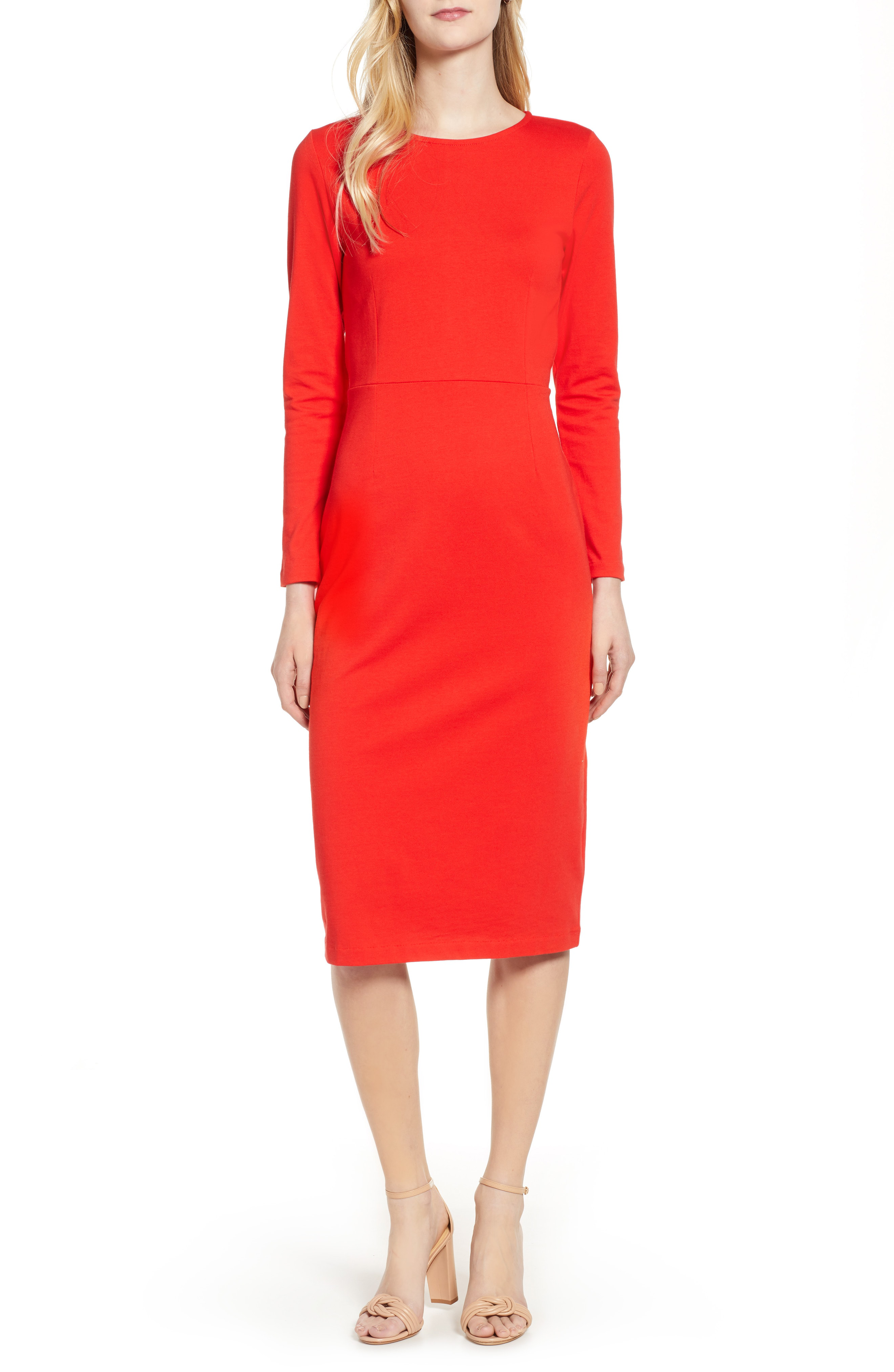 j crew knit sheath dress