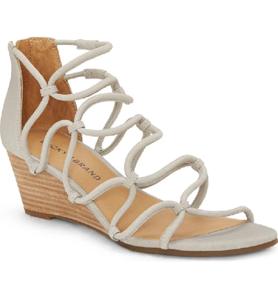 Lucky Brand Jilses Wedge Sandal In Chinchilla Leather