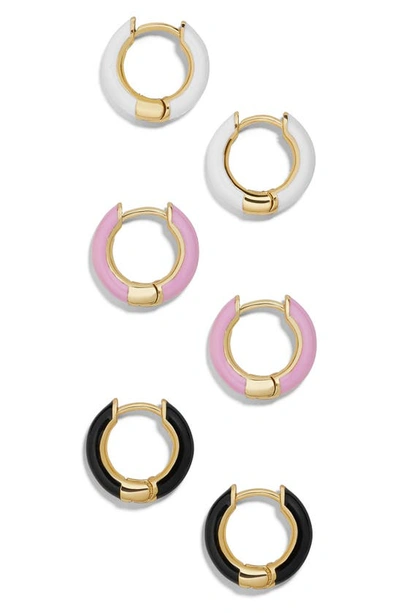 Baublebar Tiesha Set Of 3 Huggie Earrings In Multi