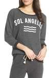 Sol Angeles New Arc Hacci Pullover In Vintage Black