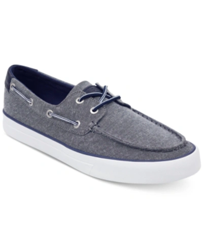 Tommy Hilfiger Men's Petes Boat Shoes Men's Shoes In Dark Gray