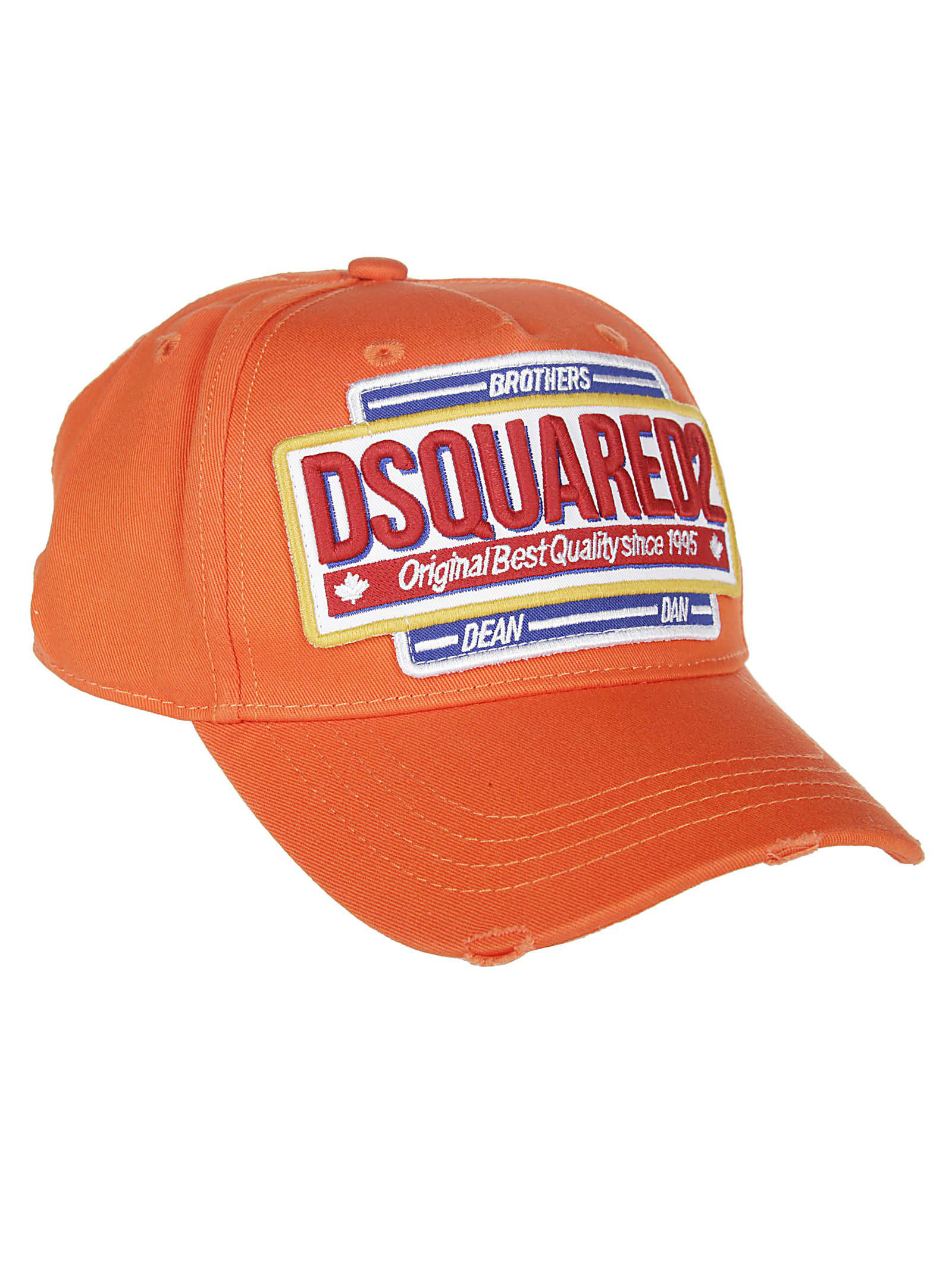 orange dsquared hat