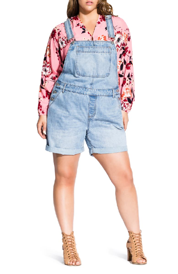 city chic denim overalls