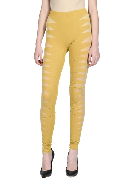 Rick Owens Leggings In Ocra