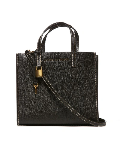 Marc Jacobs The Grind Mini Tote In Black Gold