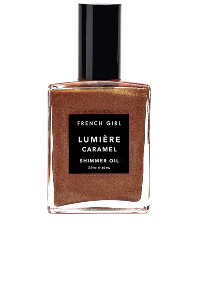 French Girl Lumiere Caramel Shimmer Oil, 2-oz. In N,a