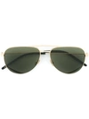 Saint Laurent Classic 11 Pilot-frame Sunglasses In Metallic