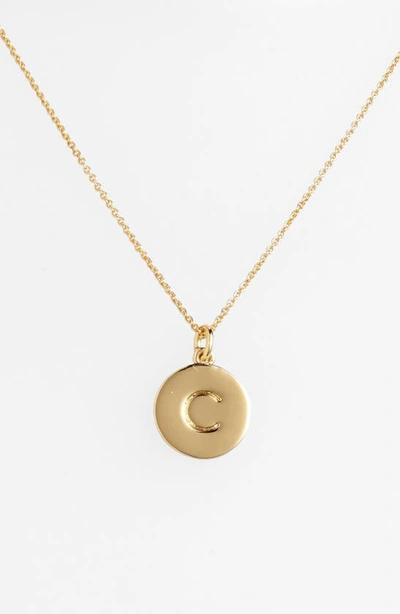 Kate Spade 'one In A Million' Initial Pendant Necklace In C