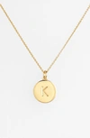 Kate Spade 'one In A Million' Initial Pendant Necklace In K- Gold