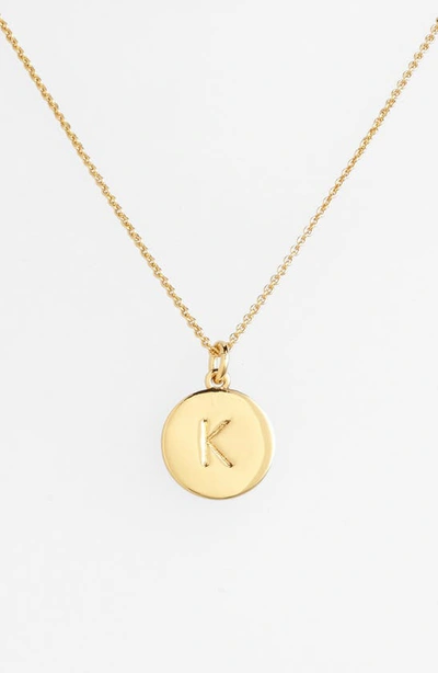 Kate Spade 'one In A Million' Initial Pendant Necklace In K- Gold