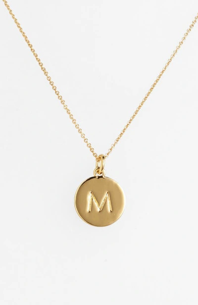 Kate Spade 'one In A Million' Initial Pendant Necklace In Gold