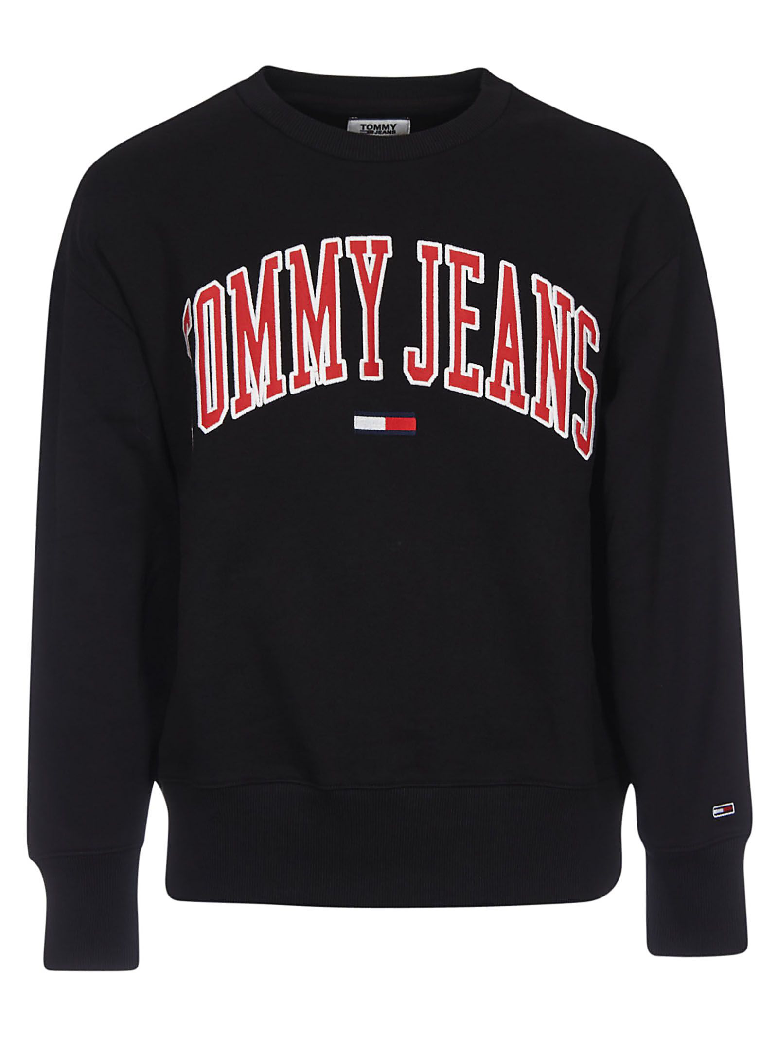 Tommy Hilfiger Tjm Clean Collegiate Sweatshirt In Black | ModeSens