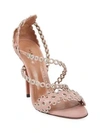 Alaïa Grommet Stiletto Sandals In Rose