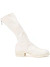 Guidi Knee Boots In White