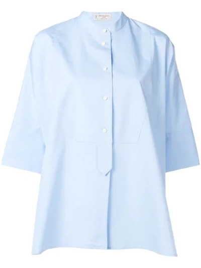 Alberto Biani Oversized Shirt In Blue