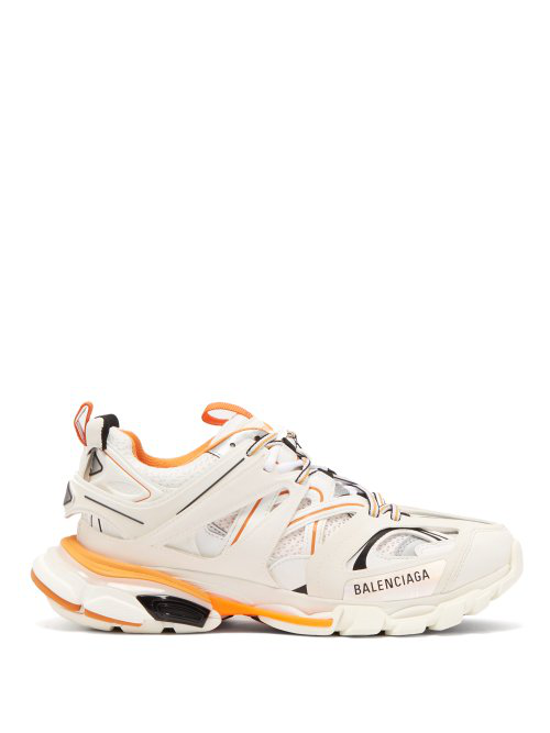 Balenciaga Grey and Yellow Track Trainers Sneakers of Chief
