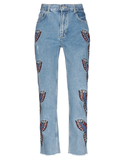 Maje Denim Pants In Blue