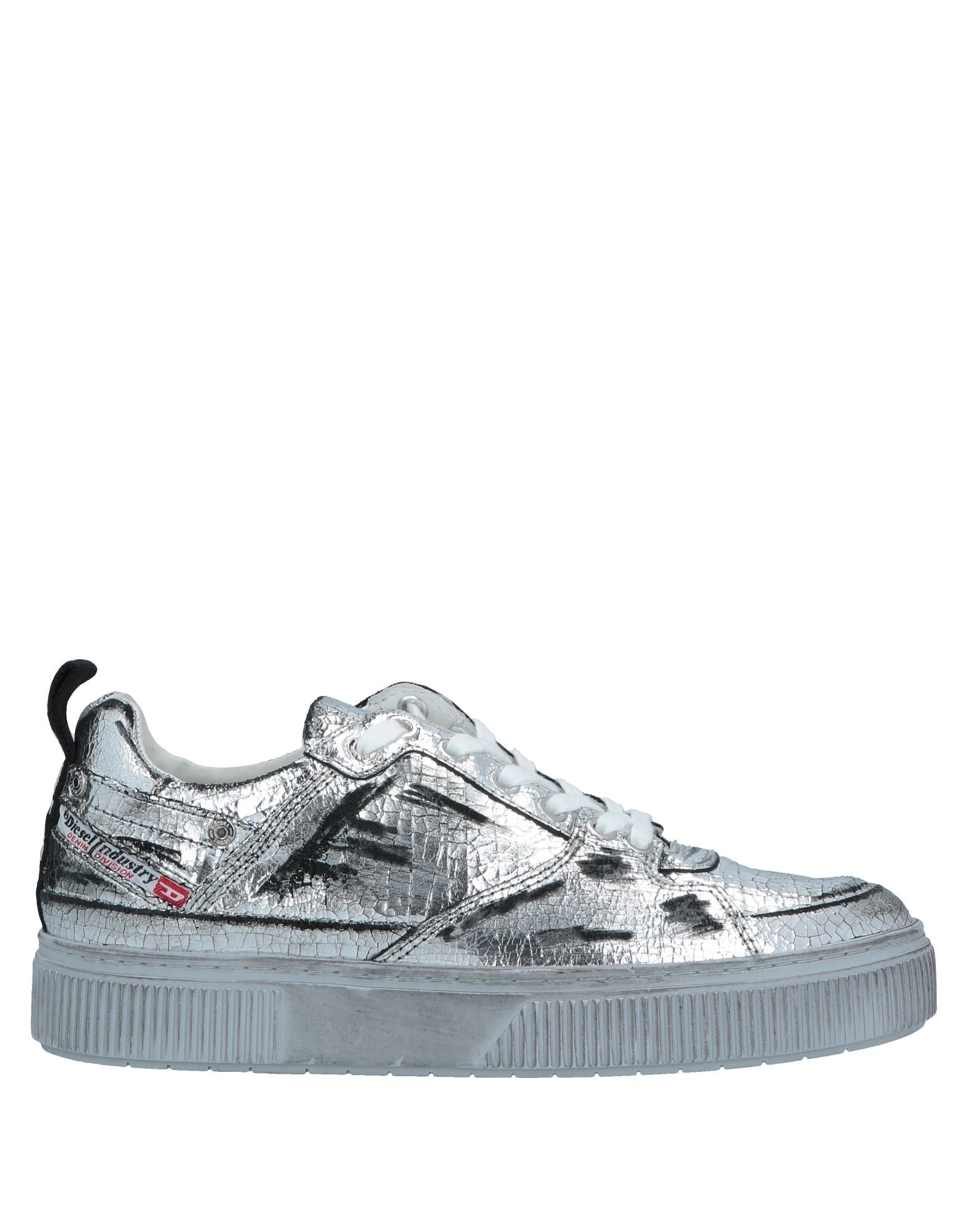 diesel silver shoes