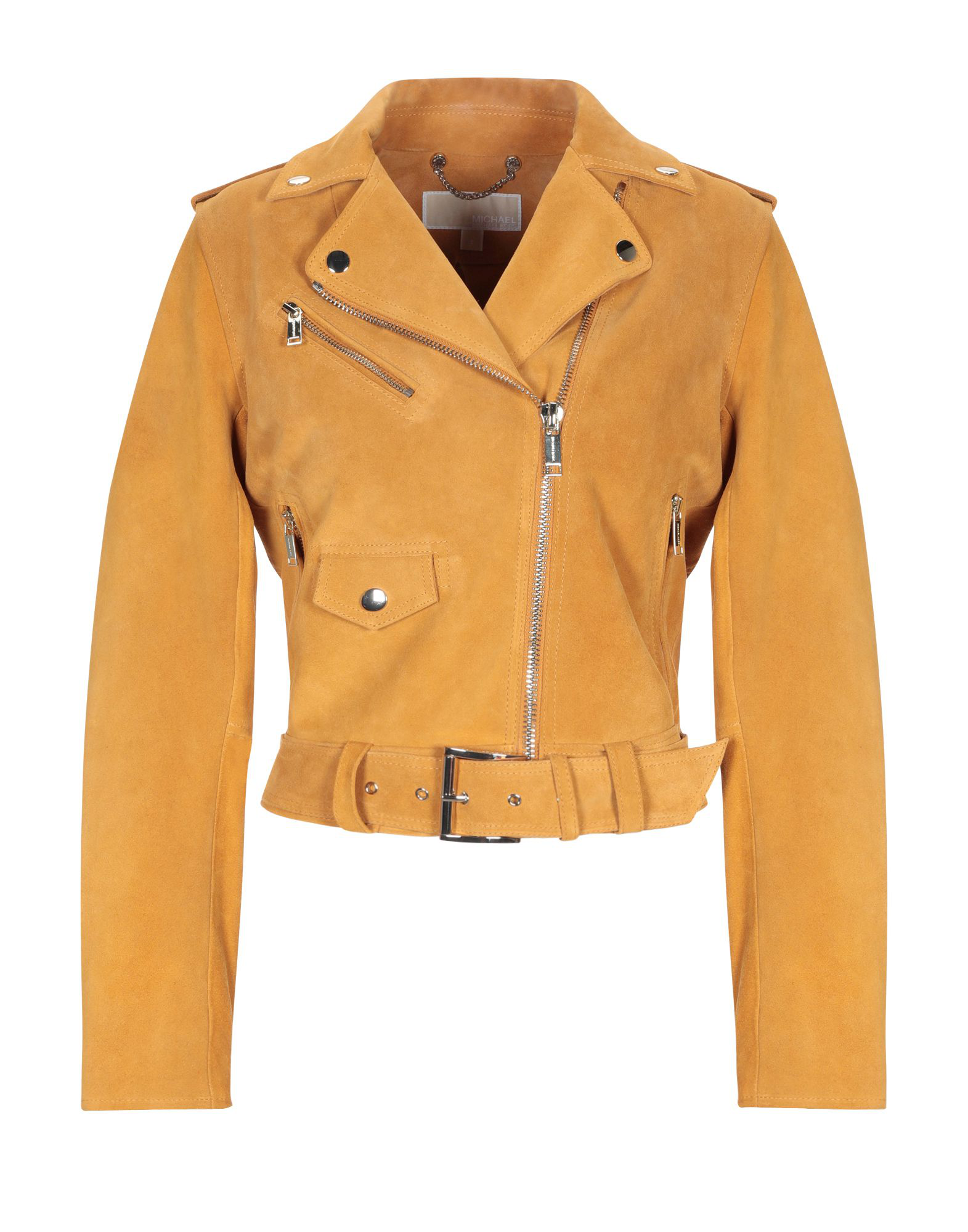michael kors yellow leather jacket