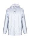 Rains Full-length Jacket In Light Grey