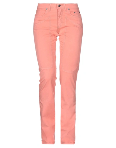 Jeckerson Casual Pants In Salmon Pink