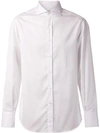 Brunello Cucinelli Spread Collar Shirt In White