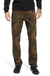 Vans Authentic Slim Fit Stretch Chinos In Camo