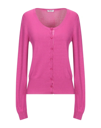 Liu •jo Cardigan In Fuchsia