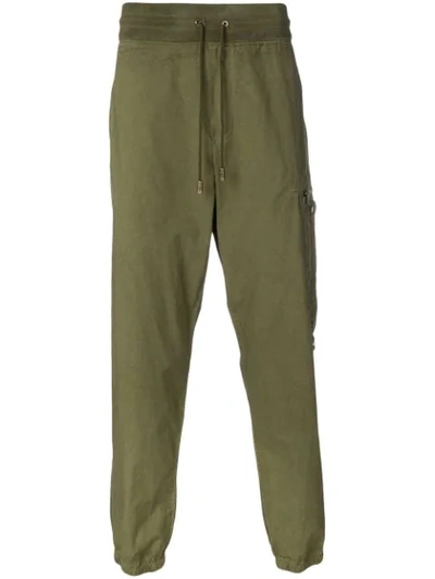 Mr & Mrs Italy Drawstring Tapered Trousers In Green