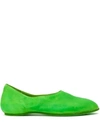 Guidi Classic Slip-on Ballerinas In Green