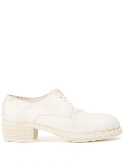 Guidi Block-heel Shoes In White