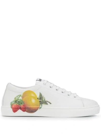 Msgm Cupsole Sneakers In White