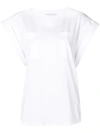 Alberta Ferretti Wide Sleeve Cotton T-shirt Top In White