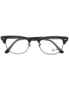 Ray Ban Ray-ban Semi-rimmed Glasses - Schwarz In Black