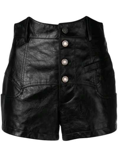 Saint Laurent Corset Shorts In Black