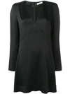 Givenchy Empire Line V-neck Dress In Black