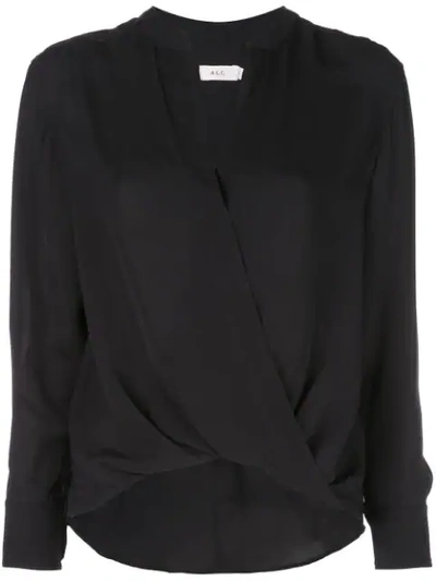 A.l.c V-neck Blouse In Black