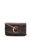 Chloé C Chain Clutch In Brown