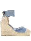 Castaã±er Catalina Wedde Sandals In Blue