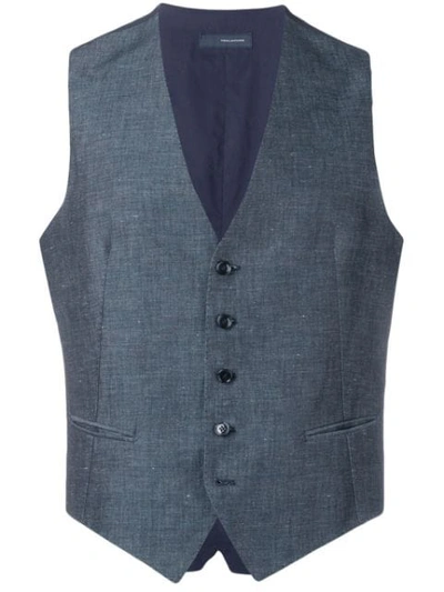 Tagliatore Brian Waistcoat In Blue