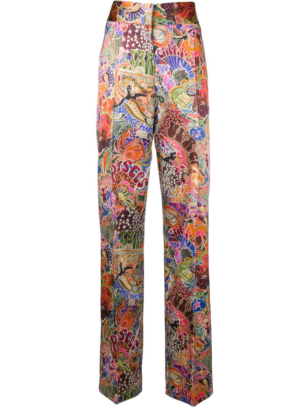 Tommy Hilfiger Tommy X Zendaya Zodiac Print Trousers - Brown | ModeSens