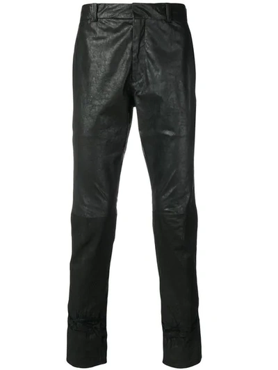 Haider Ackermann Tapered Panelled Trousers In Black