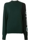 See By Chloé Logo Print Jumper In Green