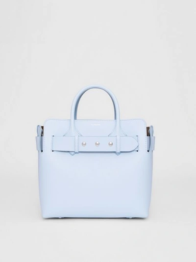 Burberry The Small Leather Triple Stud Belt Bag In Pale Blue