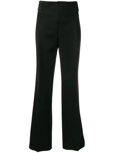 Pre-owned Gucci 1990's Flared Trousers In Black