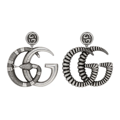 Gucci Gg Clip-on Earrings In 8131 Black